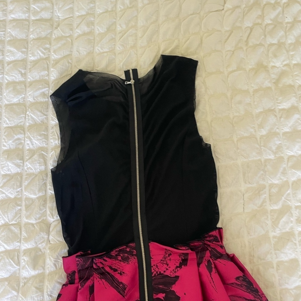 Behnaz Sarafpour Black and Pink Evening Dress as seen on Vogue - Picture 7 of 11